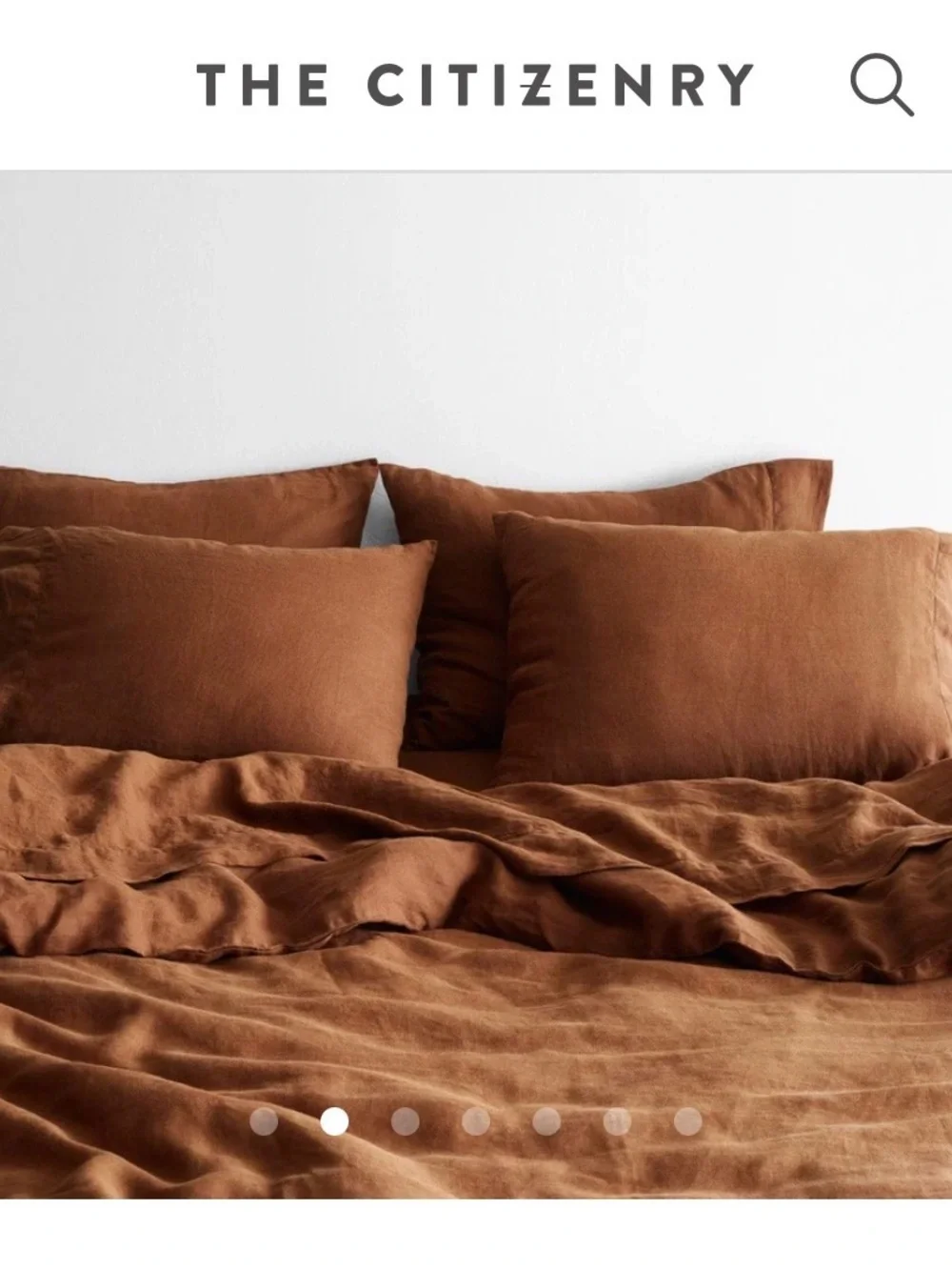 The Citizenry STONEWASHED LINEN DUVET COVER